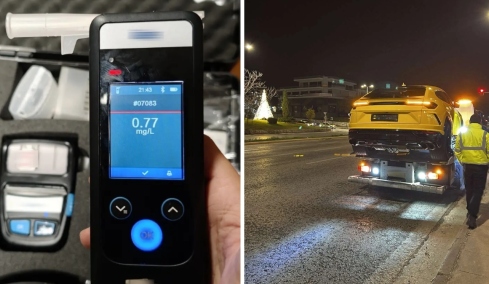 Οδηγός εγκατέλειψε το όχημά του σε στάση λεωφορείου όταν είδε μπλόκο για αλκοτέστ, επτά συλλήψεις στην Αττική