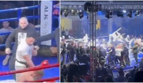 Εισβολή και ξύλο στο ρινγκ: Επίθεση στον Kickboxer Γιάννη Τσουκαλά μετά το νοκ άουτ στη Σερβία, δείτε βίντεο