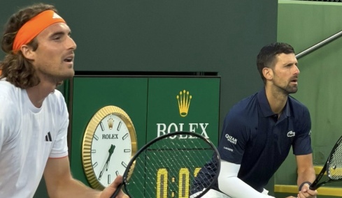 Indian Wells: Ήττα για Τσιτσιπά και Τζόκοβιτς στο διπλό, δείτε βίντεο