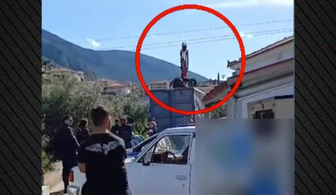 Ο γερανός ακούμπησε καλώδια ηλεκτροδότησης και οι δύο άνδρες πέθαναν από ηλεκτροπληξία, ντοκουμέντο από την τραγωδία στο Άστρος Κυνουρίας