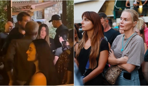 Άντζελα Δημητρίου, Άννα Βίσση και Έλλη Κοκκίνου πήγαν τα ξημερώματα στη λαϊκή αγρυπνία του Γιώργου Μαζωνάκη