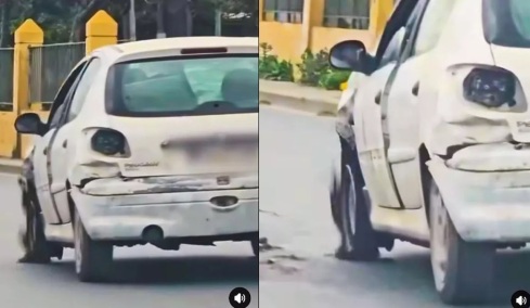 Ελλάδα: Αυτοκίνητο... ερείπιο προκαλεί πανικό - Απίστευτο video