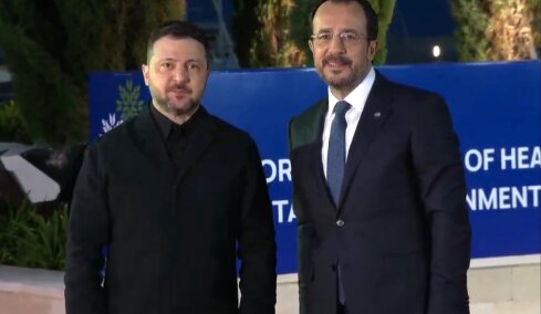 Στην Κύπρο ο Ζελένσκι: Απέφυγε να απαντήσει για την τουρκική κατοχή