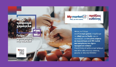 Και αυτό το Πάσχα τα My market υλοποιούν «Πράξεις Ευθύνης»