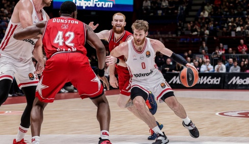 Euroleague: Ο Ολυμπιακός έχασε στο Μιλάνο την ευκαιρία να ανέβει στην κορυφή, 2Χ2 για Ντουμπάι και Μπαρτσελόνα - Δείτε βίντεο