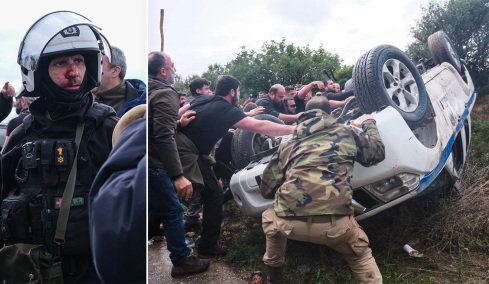 Πρωτοφανείς αγριότητες στην Κρήτη με αγρότες να χτυπούν αστυνομικούς: Ταυτοποιήθηκαν και κατηγορούνται για απόπειρες ανθρωποκτονίας κατά συρροή, δείτε βίντεο και φωτογραφίες
