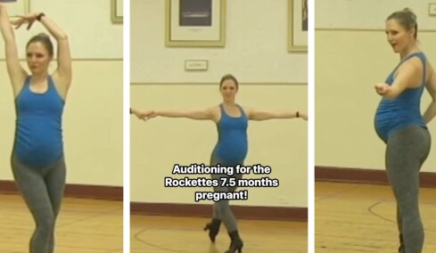 Rockette έγινε viral γιατί έκανε πιρουέτες με τακούνια σε οντισιόν ενώ ήταν έγκυος 