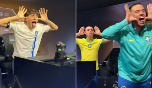 Viral τα βίντεο από το παγκόσμιο πρωτάθλημα FIFA στο κινητό: Ο πανηγυρισμός του Έλληνα και η απάντηση του Βραζιλιάνου
