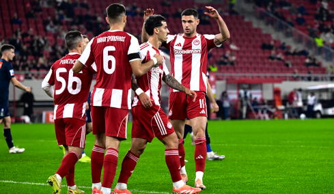 Πρώτος στη League Phase του Κυπέλλου και απευθείας στους «8» ο Ολυμπιακός, 6-0 τον Ηρακλή, δείτε τα γκολ 