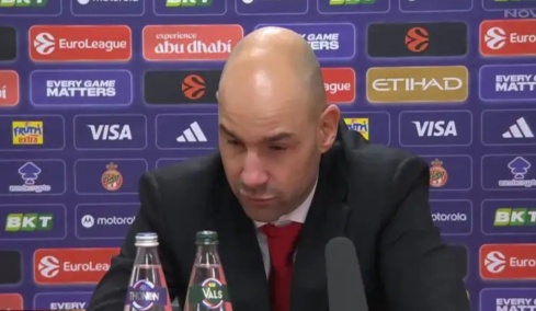 Ο Σπανούλης ήταν μόνος του στη συνέντευξη Τύπου της Μονακο: «Καλησπέρα στον κανέναν», δείτε βίντεο