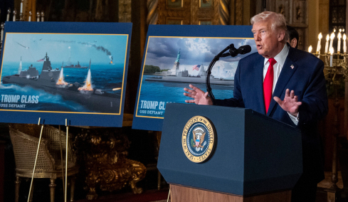 Νέα κλάση πολεμικών πλοίων «Τραμπ» ανακοίνωσε ο πρόεδρος των ΗΠΑ, δείτε βίντεο