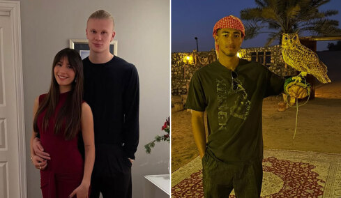 Οι ποδοσφαιριστές ξεκουράζονται: Ο Χάαλαντ με τη σύζυγο και ο Μπέλινγχαμ με την κουκουβάγια