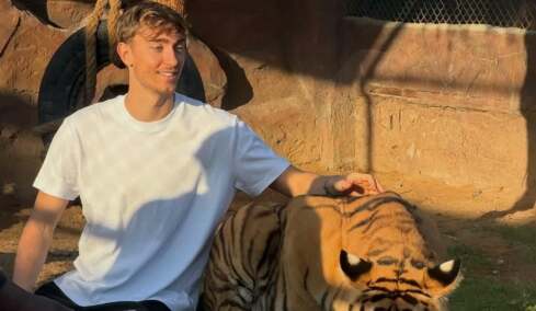 Ντιν Χούισεν: Έδωσε μάχη με τίγρη ο νεαρός άσος της Ρεάλ Μαδρίτης, δείτε βίντεο και φωτογραφίες 