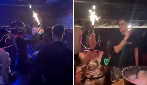Διαφημιστικό βίντεο για τα πάρτι του μπαρ στο Κραν Μοντανά έδειχνε σερβιτόρες να κρατούν σαμπάνιες με αναμμένα πυροτεχνήματα
