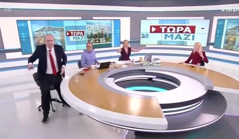Επεισόδιο on air: H Τζάκρη είπε για «αλητεία της ΝΔ» για την Καρυστιανού και ο Λαζαρίδης σηκώθηκε και έφυγε, λέγοντας «ντροπή»
