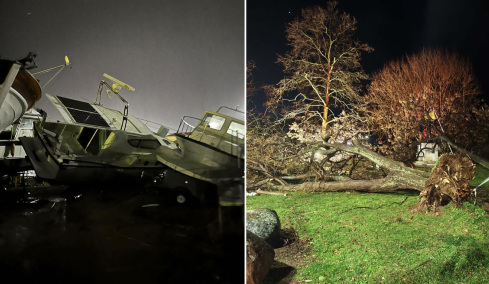 Μεγάλες ζημιές στην Αλεξανδρούπολη: Άνεμοι με ριπές 140 χιλιομέτρων χτύπησαν την πόλη, δείτε βίντεο