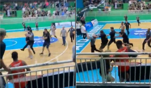 Απίθανο σκηνικό σε αγώνα μπάσκετ στη Βραζιλία: Μέλη του τεχνικού τιμ της Πάτο ξυλοκόπησαν τον διαιτητή, βίντεο