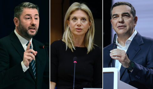 Μπλέξιμο για τρεις μεταξύ 12% και 14%, με τα κόμματα Τσίπρα και Καρυστιανού