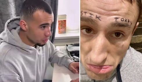 Δηλαδή κάπου ώπα: Influencer πλήρωσε 4.600 ευρώ για να κάνει τατουάζ το όνομά του στο πρόσωπο θαυμαστή