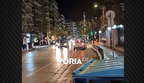 Θεσσαλονίκη: Οδηγός μπήκε ανάποδα στη Βασιλίσσης Όλγας, δείτε βίντεο