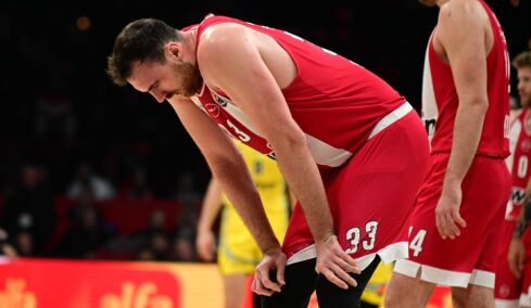 Ολυμπιακός: Χωρίς Μιλουτίνοφ στην Πόλη για τον αγώνα με την Εφές