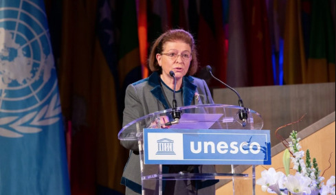 Λίνα Μενδώνη: Ομιλία στην UNESCO για την πρώτη επέτειο της Παγκόσμιας Ημέρας Ελληνικής Γλώσσας 