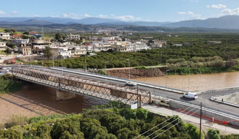 Παραδόθηκε στην κυκλοφορία η νέα γέφυρα Ευρώτα στη Λακωνία, ήταν η πιο επικίνδυνη στην Ελλάδα