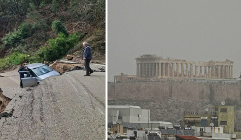 Εικόνες καταστροφής από την Ήπειρο μέχρι τα νησιά λόγω κακοκαιρίας: Απόκοσμο σκηνικό από αφρικανική σκόνη και θυελλώδεις άνεμους, βίντεο και φωτογραφίες 