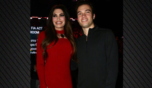 Η Κίμπερλι Γκιλφόιλ με τον γιο της στον ελληνικό τελικό της Eurovision, δείτε φωτογραφίες