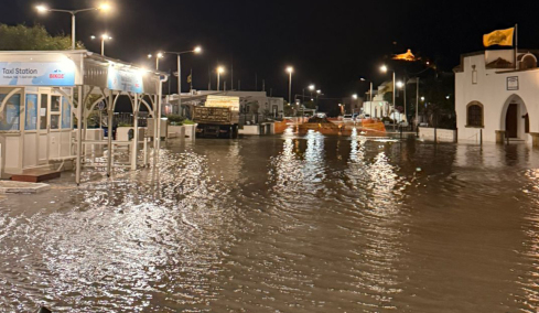 Έναν μήνα κάτω από τα νερά η Πάτμος: Σε παύση το έργο διευθέτησης ομβρίων, δείτε εικόνες