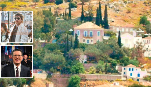 Η βίλα που μένει ο Μπραντ Πιτ στην Ύδρα: Ήταν του Κώστα Μπουτάρη, βγήκε σε πλειστηριασμό, ανήκει στον διάσημο παρουσιαστή Στίβεν Κόλμπερτ