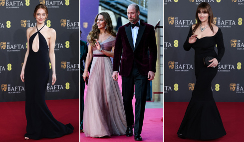 Πρίγκιπας Ουίλιαμ και Κέιτ Μίντλετον, Ντι Κάπριο, Μπελούτσι, Έμα Στόουν: «Συνωστισμός» σταρ στο κόκκινο χαλί των BAFTA, φωτογραφίες