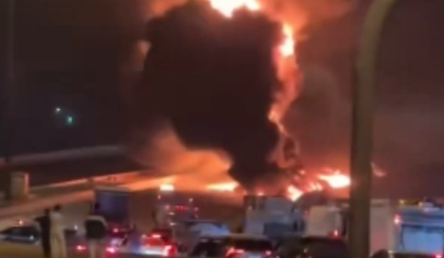 Πυρκαγιά στην πρεσβεία των ΗΠΑ στο Ριάντ μετά από ιρανική επίθεση, δείτε βίντεο