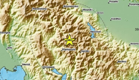 Κατολισθήσεις και διακοπές ρεύματος σε οκτώ χωριά μετά τον σεισμό 4,8 Ρίχτερ στην Ευρυτανία