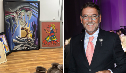 Νέες φωτογραφίες με τους πίνακες και τα μετρητά που κατασχέθηκαν από την γκαλερί του Τσαγκαράκη