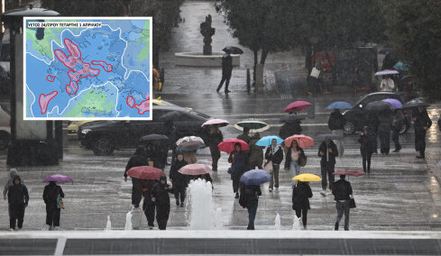 Πρωταπριλιά με επικίνδυνη κακοκαιρία σε 15 περιοχές προβλέπει ο Καλλιάνος, κόκκινος συναγερμός για Αττική, Θεσσαλία και Αιγαίο 