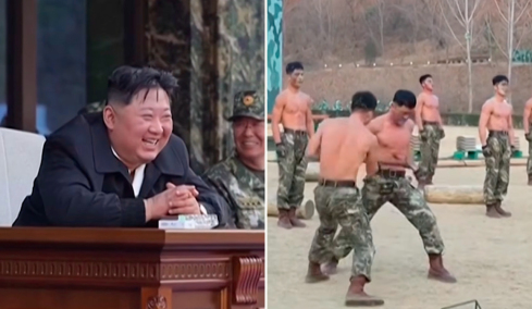 Βίντεο: Βορειοκορεάτες στρατιώτες σπάνε τσιμέντο με το κεφάλι τους σε επίδειξη ισχύος μπροστά στον Κιμ Γιονγκ Ουν