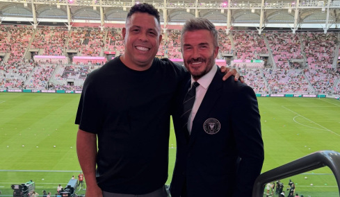 Ο Ντέιβιντ Μπέκαμ υποδέχτηκε τον Ρονάλντο στο νέο γήπεδο της Ίντερ Μαϊάμι, δείτε φωτογραφίες και βίντεο



