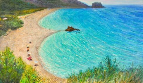 Tsantilis Art Gallery: Το μαγευτικό μπλε του Αιγαίου αποτυπώνεται στα έργα της έκθεσης της Stella Sevastopoulos