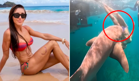Βραζιλία: Καρέ-καρέ η στιγμή που καρχαρίας αρπάζει από το πόδι τουρίστρια μόλις βουτά στη θάλασσα, δείτε βίντεο
