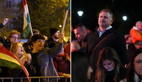 Πανηγυρισμοί στη Βουδαπέστη για τη νίκη του Μάγιαρ, έκλαιγαν οι ψηφοφόροι του Όρμπαν