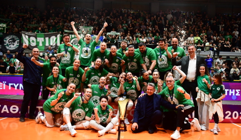 Πρωταθλητής Ελλάδας στο βόλεϊ γυναικών ο Παναθηναϊκός, 3-0 τον ΖΑΟΝ στον 3ο τελικό, βίντεο και φωτογραφίες 