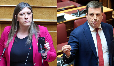 Σόου Κωνσταντοπούλου στη Βουλή, ανέβηκε στο βήμα και έπαιξε ηχητικό για τη Γάζα - «Γυρίστε πίσω στα θρανία» της είπε ο Καιρίδης