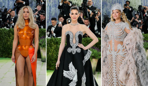 Οι εμφανίσεις του Met Gala:  H «χτισμένη» Κιμ Καρντάσιαν, η αρχαιοελληνική Αν Χάθαγουεϊ και η μεγάλη επιστροφή της Μπιγιονσέ