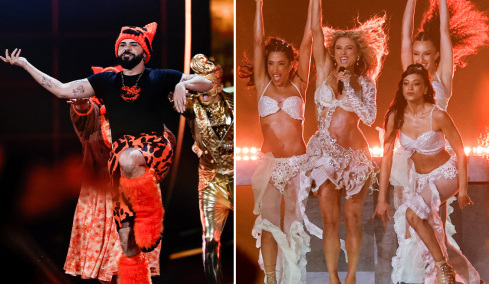 Έκανε... χαμό ο Ακύλας με το «Ferto» στην σκηνή της Eurovision, χειροκροτούσε όλο το στάδιο - Χόρεψε τσιφτετέλι η Antigoni με το «Jalla», δείτε live