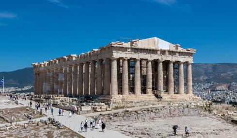 Μοναδική εικόνα: Το δυτικό αέτωμα του Παρθενώνα συμπληρώθηκε μετά από 220 χρόνια