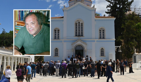 Το τελευταίο αντίο στον δημοσιογράφο Αντρέα Μαζαράκη, ποιοι έδωσαν το «παρών»
