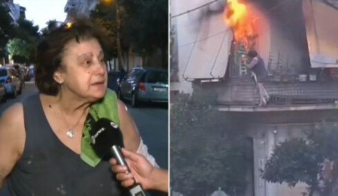 «Μου έδωσαν ελπίδα, μου φώναζαν "πήδα" και με έπιασαν», η ηλικιωμένη περιγράφει πώς έπεσε από το φλεγόμενο σπίτι της Καλλιθέας πάνω στον κόσμο