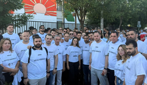 «Η μηδενική ανοχή να πάψει να είναι ένα σύνθημα για τα social media»: Συγκέντρωση της ΝΔ στη Θεσσαλονίκη για τη δολοφονία της Βάγιας Νέστορα, δείτε φωτογραφίες