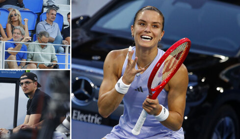 Στο WTA 250 Athens Open Κυριάκος, Μαρέβα και Κωνσταντίνος Μητσοτάκης: Είδαν τη Σάκκαρη να προκρίνεται στα ημιτελικά, βίντεο και φωτογραφίες